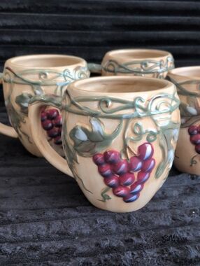 Meritage By Noble Excellence Coffee Mugs Set Of 4